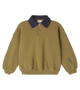 Толстовка-поло из хлопка Bobo Choses Bobo Choses, хаки