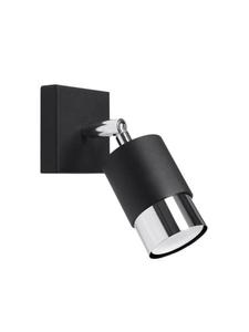 Настенный светильник DETTA Черный/Хром (В)16 см