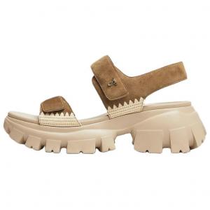 Сандалии Almond Snow Skin с одной лямкой, ширина ремешка 7 см, женские Staccato, mocha