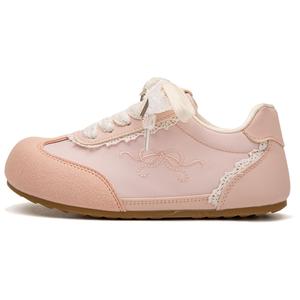 Амортизирующие износостойкие низкие кеды для скейтбординга Women's Far waves, розовый