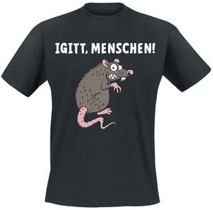 Футболка Tierisch Igitt, Menschen, черный