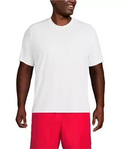 Большая и высокая охлаждающая футболка для плавания с защитой от солнца UPF 50 и коротким рукавом Lands' End, синий