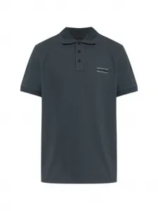 Поло с логотипом MONCLER, серый