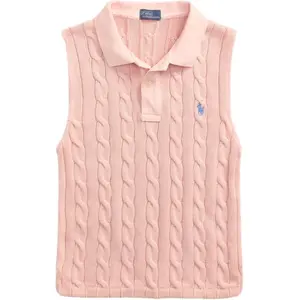 Polo Ralph Lauren SS25 Polo Shirt Women's Pink Sand