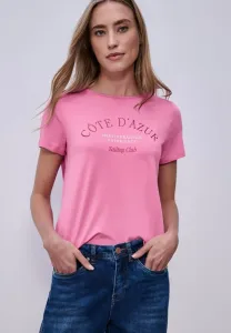 Футболка с надписью "mit" Street One, Ibis Rose