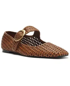 Женские балетки Eve с квадратным носком Arezzo, коричневый