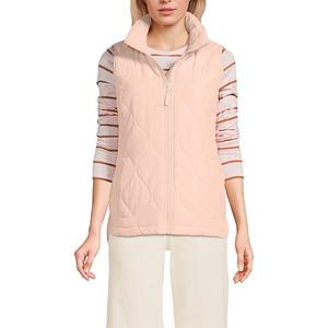 Женский утепленный жилет Featherfree Lands' End, Soft Mineral Blush