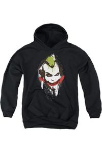 Батмен Джокер худи с крупным принтом для молодежи Gildan, черный