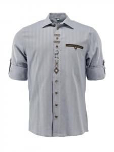 OS-Trachten Традиционная рубашка Эсуниу светло-голубого/голубого цвета