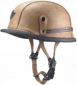 Шлем винтажный YMKJGZS мотоциклетный, коричневый