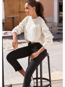 брюки 7/8 черного цвета LASCANA