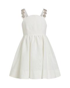 Платье-мини с расклешенной юбкой Peyton Fit & Flare для девочек - малышки, подростки Bardot, белый