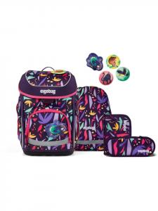 Ergobag Набор школьных портфелей Cubo, 5 предметов, AmBärzonas, фиолетовый