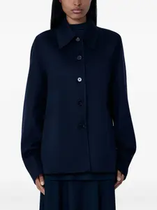 Однобортное пальто Jil Sander, синий