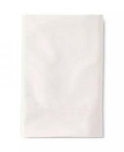 Простыня из хлопка премиум-класса Supima плотностью 400 нитей без железа, сатиновая плоская простыня Lands' End, слоновая кость