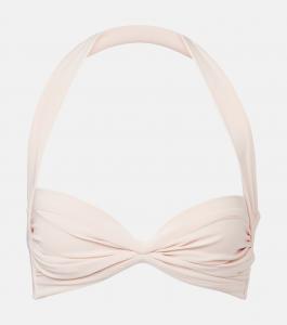 Бикини топ с рюшами Norma Kamali, Baby Pink