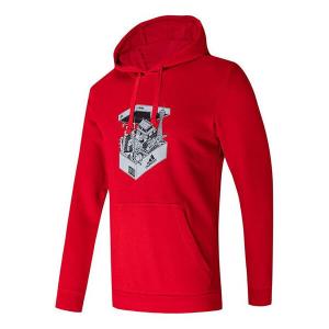 Толстовка Men's adidas Solid Color Hooded Sports Red, красный