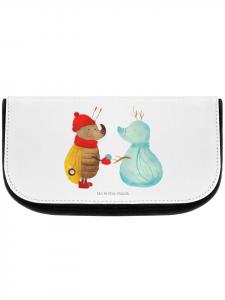 Косметичка Mr & Mrs Panda Nachtfalter Schneemann ohne Spruch, белый