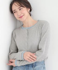 Отлично смотрится сама по себе! Многослойная цветовая гамма. Футболка-поло с воротником-стойкой и декоративным воротником Shoo・La・Rue, цвет Gray (012)