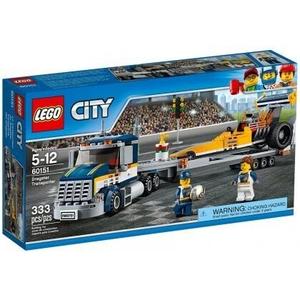 LEGO City, кубики Dragster Transporter, 60151