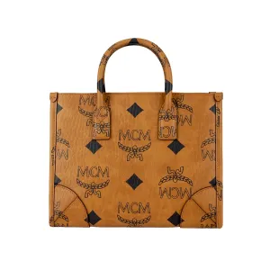 MCM Мюнхенская сумка тоут из визетос с наппа кожаной отделкой