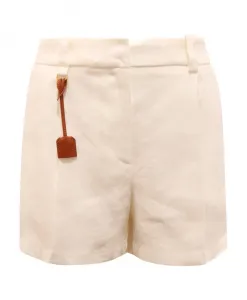 Шорты из габардина leinenmischung Sh01252E2 Elisabetta Franchi, белый