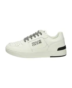 Низкие кожаные кроссовки со съемной стелькой Versace Jeans Couture, белый