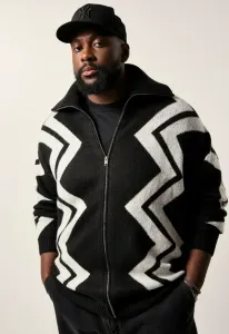 Кардиган с зубчатым узором Sthuge, Black