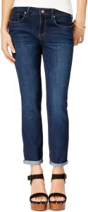 Джинсы Jessica Simpson Forever Roll Cuff Skinny Crop, застежка на пуговицах