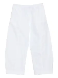 Брюки с эластичным поясом KHAITE, белый