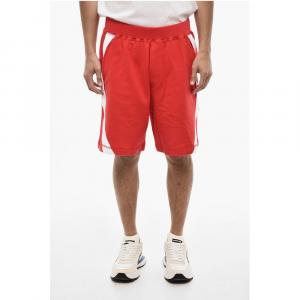 Хлопковые шорты с контрастными полосками по бокам Dsquared2, White