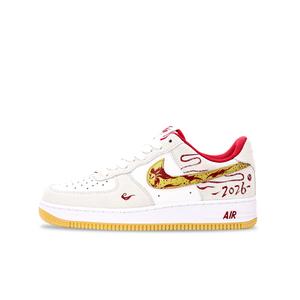 Nike Кроссовки Air Force 1 Auspicious Golden Horse Cushioning Low top Skateboard Shoes для мужчин
