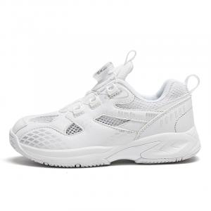 Износостойкие легкие амортизирующие дышащие нескользящие беговые кроссовки Kids' BKG, белый