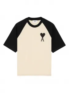 Футболка с монограммой Ami de Coeur AMI Paris, черный