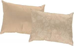 Декоративная подушка Adam "Flower Cuveé Light", с цветочным узором, двусторонний чехол без наполнителя, 1 шт 40х40 см, бежевый