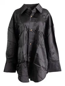 Рубашка с карманами и лоскутной отделкой Vaquera, серый