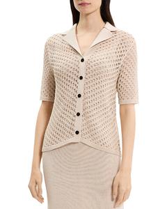 Футболка Theory Knit Camp Theory, коричневый