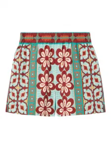 Шорты с цветочным принтом La DoubleJ, зеленый