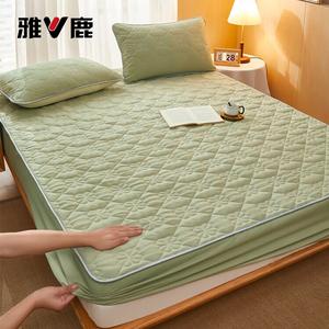 Yalu Простыня на резинке 120х200 см с антибактериальной стежкой, комплект из 2 предметов, цвет Apple Green