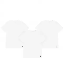 Футболки с круглым вырезом для мальчиков, 3 шт Polo Ralph Lauren, белый