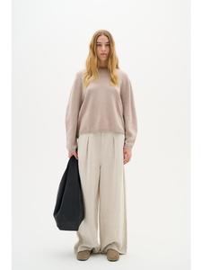 InWear Вязаный свитер KayllaIW стандартного кроя, цвет песочно-серый меланж/дымка