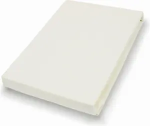 Простыня на резинке примерно 100x200 см, цвет экрю, эластан, трикотаж H.G. Hahn