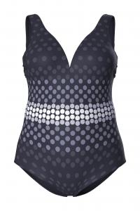 Ulla Popken Футболка-купальник в черном цвете