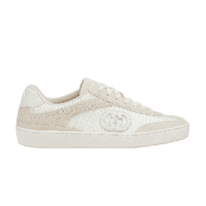 Кроссовки Gucci Wmns G74 'Interlocking G - White Suede', белый