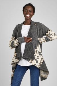 Кардиган для беременных с узором «фэр айл» Jojo Maman Bébé, серый