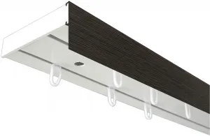 SN DECO GROUP Карниз для штор "Карниз SH (1) с панелью 5 см", 2 направляющие, фиксированный размер 300 см, белый/цвет/венге