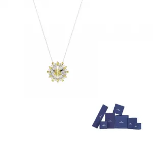 Swarovski Родированное ожерелье Unisex Yellow