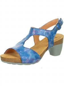 THINK! Туфли-лодочки 'TRAUDI' в крапчатом синем цвете