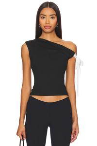 Топ с завязками на рукавах raquel More To Come, черный