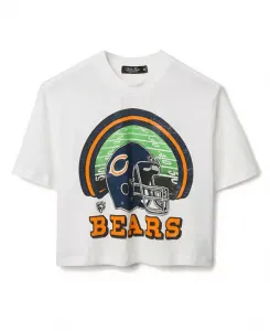 Женская футболка с высоким воротником NFL Chicago Bears Game Time Junk Food Clothing, белый